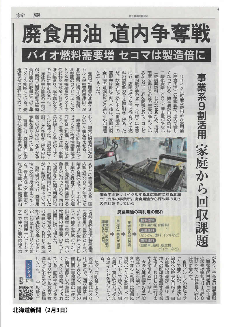 2024年2月の新聞記事