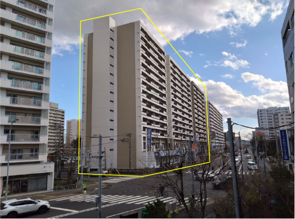 工事対象のマンション写真