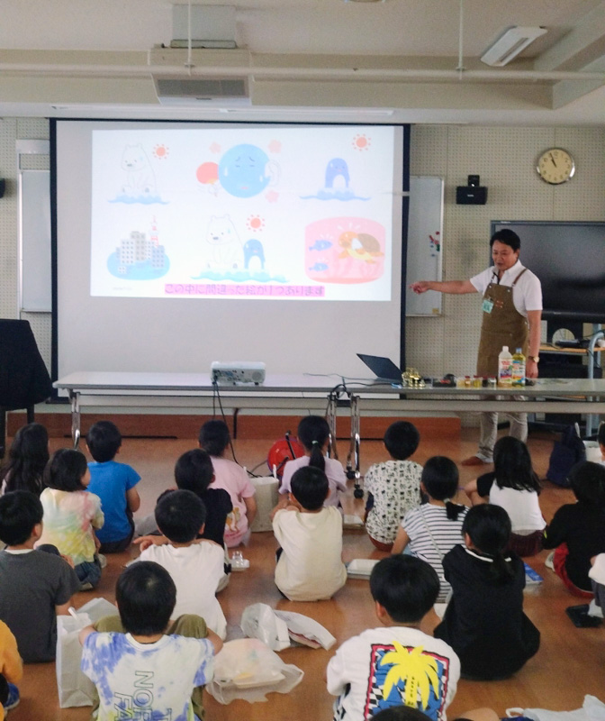 三角山小学校で環境学習・出前授業を開催しました（7月22日）